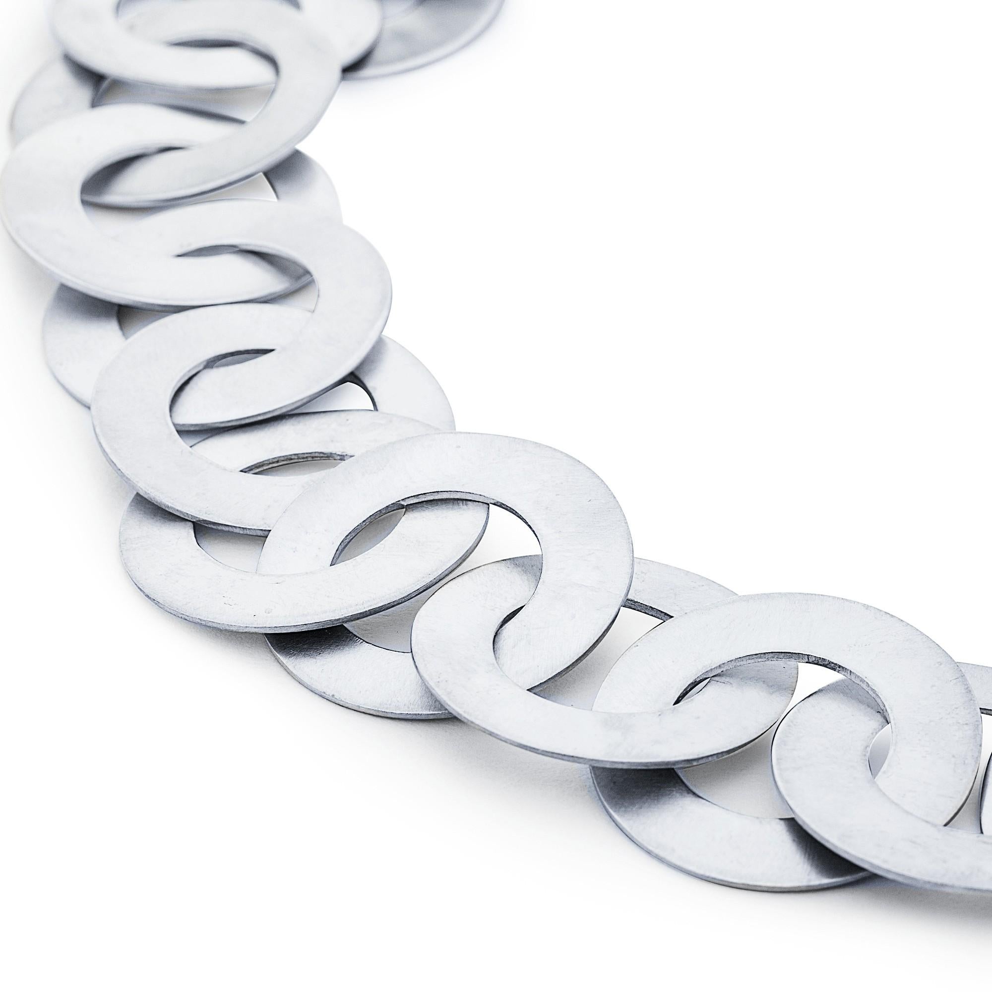 Alex Jona - Collana a catena in argento spazzolato con Link In condizioni Nuovo in vendita a Torino, Piedmont