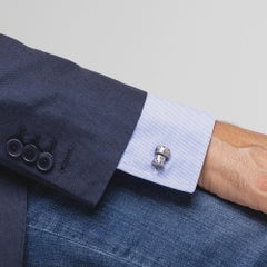 Alex Jona Sterling Silver Champagne Cork Cufflinks