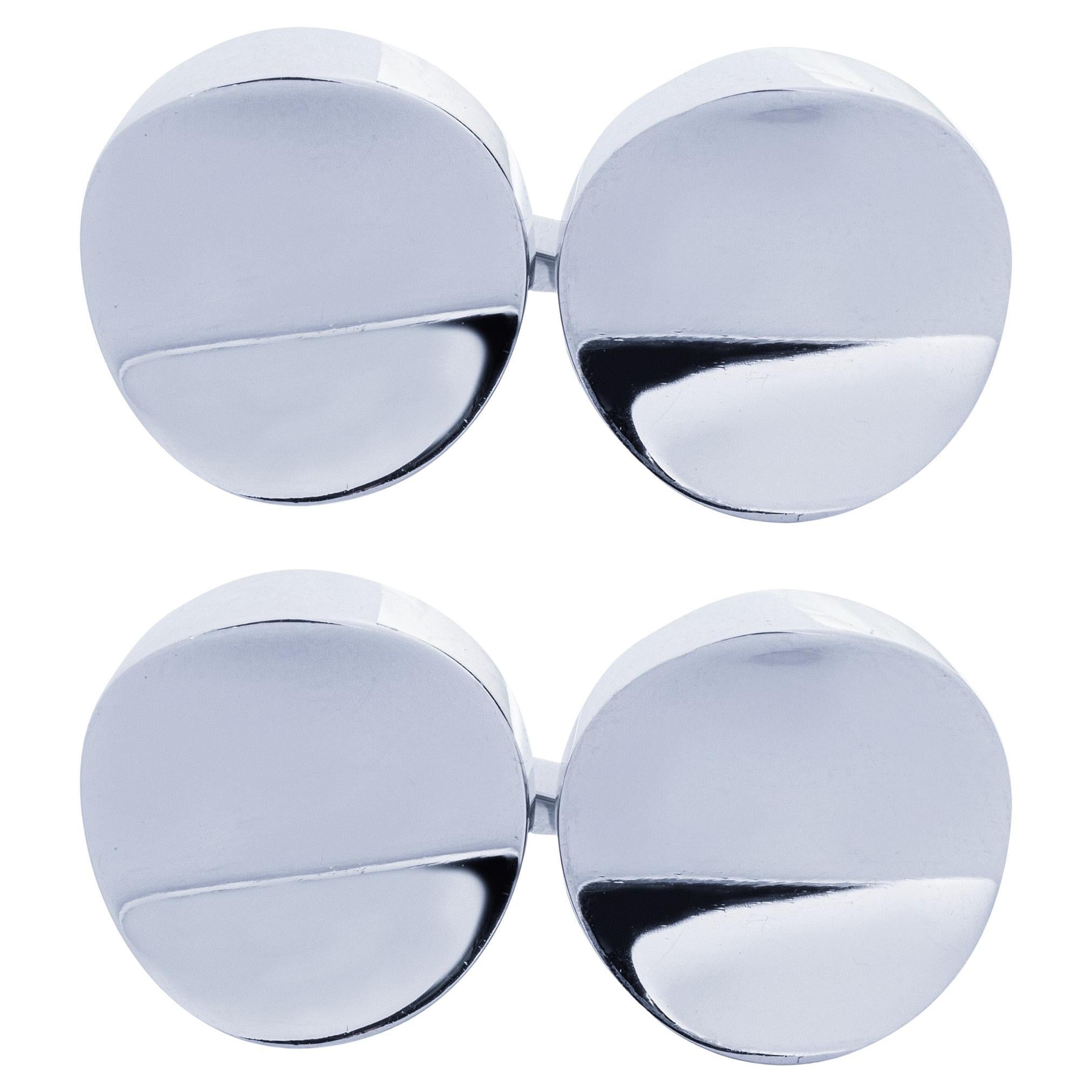 Boutons de manchette en argent sterling d'Alex Jona