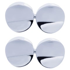 Boutons de manchette en argent sterling d'Alex Jona