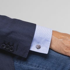 Alex Jona Sterling Silver Cufflinks with Vintage Hamilton Watch Movement