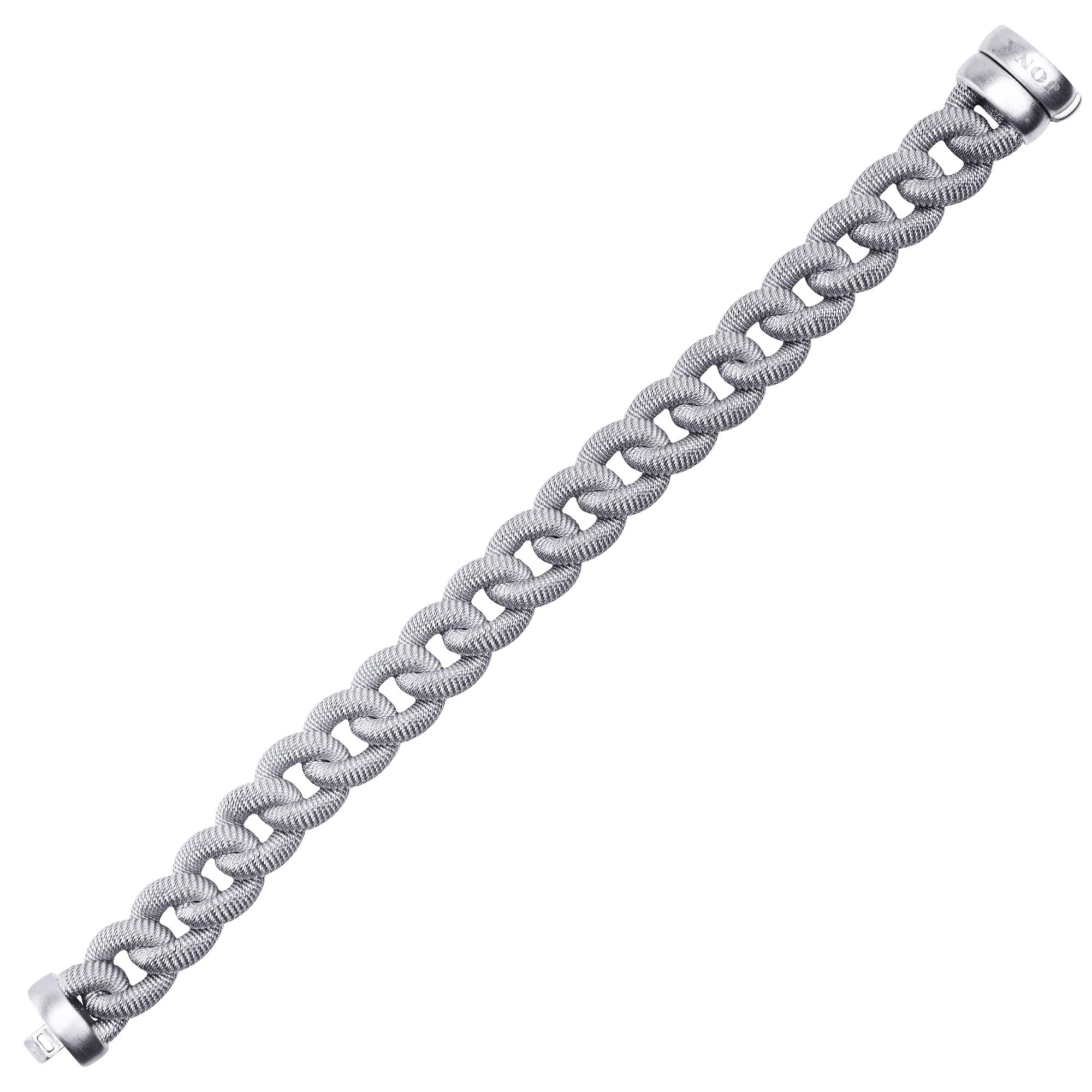 Alex Jona Sterling Silver Curb Link Bracelet For Sale 3
