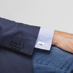 Alex Jona Sterling Silver Dog Bone Cufflinks