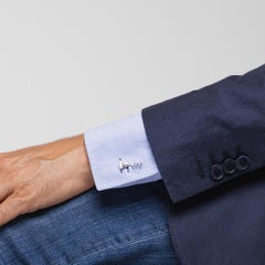 Alex Jona Sterling Silver Dog Bone Cufflinks