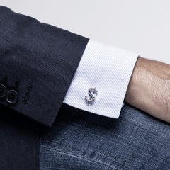 Alex Jona Sterling Silver Dollar $ Cufflinks