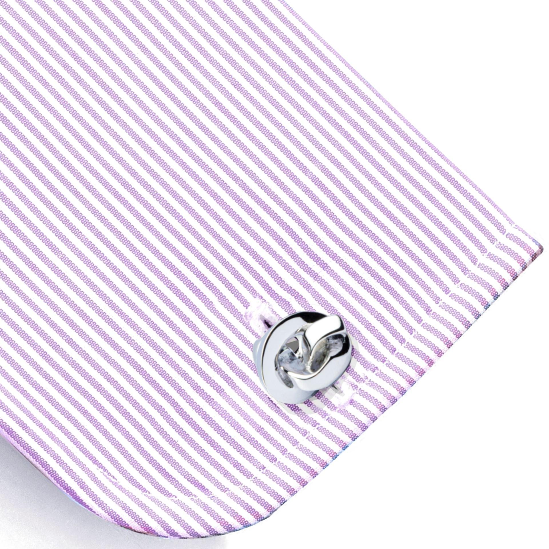 Men's Alex Jona Sterling Silver Double Knot Cufflinks For Sale