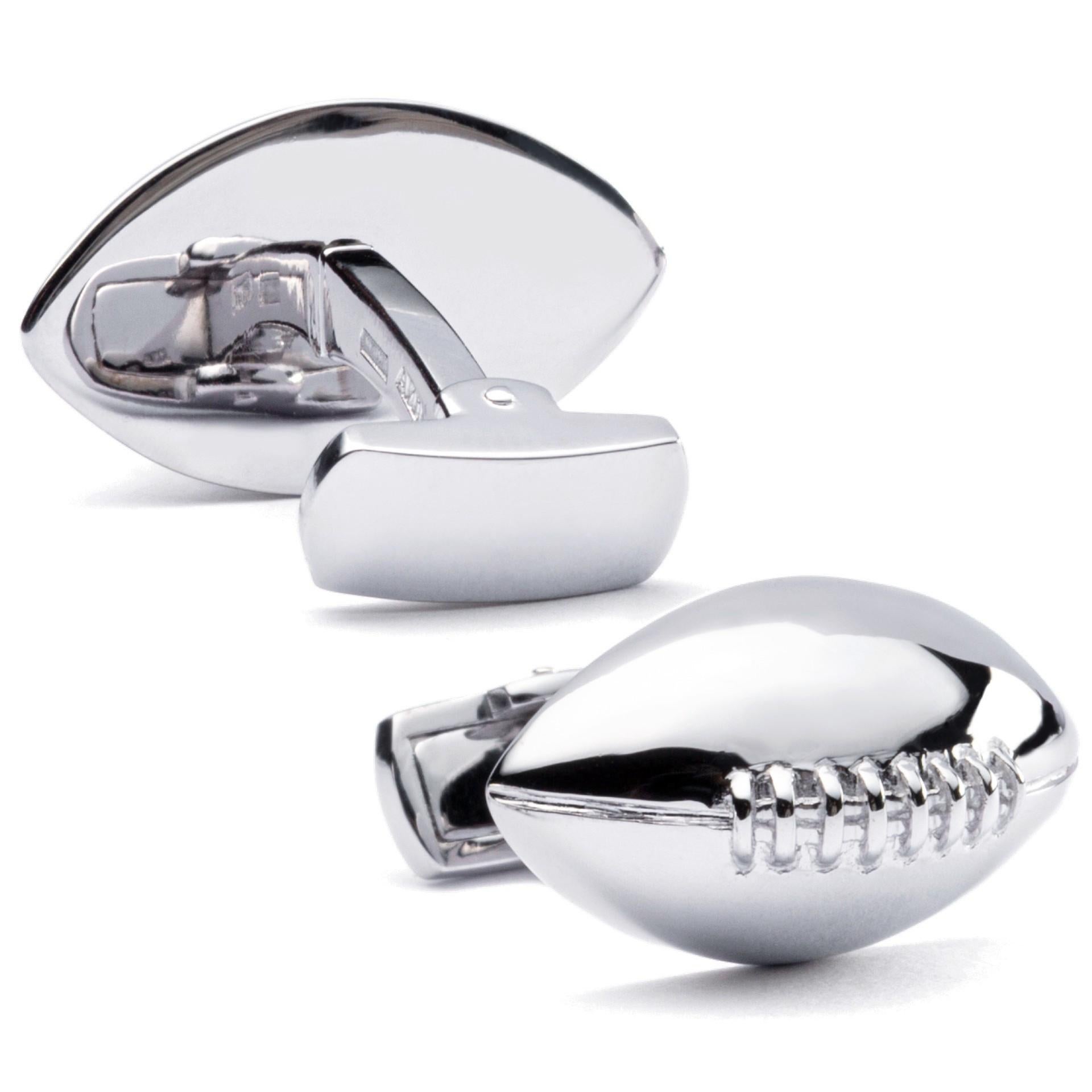 Alex Jona Boutons de manchette boule de football en argent sterling Neuf - En vente à Lugano, CH
