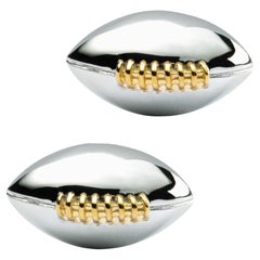 Manschettenknöpfe aus Sterlingsilber mit Fußballkugeln von Jona