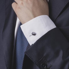 Alex Jona Sterling Silver Frog Cufflinks