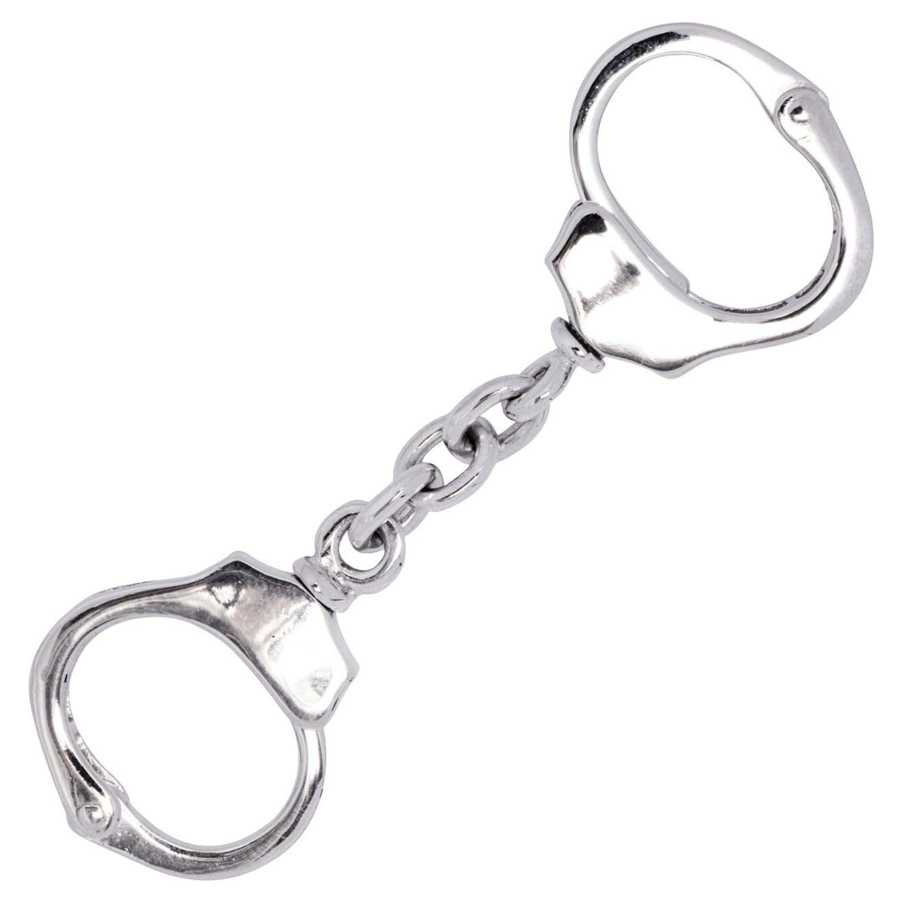 Sterling Silver Handcuffs Key Holder For Sale at 1stDibs