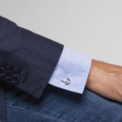 Alex Jona Sterling Silver Horse Bit Cufflinks