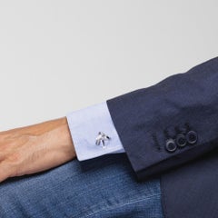 Alex Jona Sterling Silver Horse Head Equestrian Cufflinks