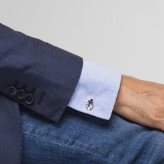 Alex Jona Sterling Silver Horseshoe and Stirrup Equestrian Cufflinks