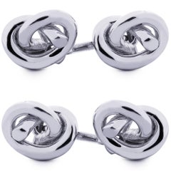 Alex Jona Sterling Silver Knot Cufflinks