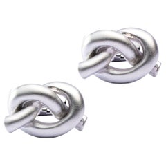 Alex Jona Sterling Silver Knot Cufflinks