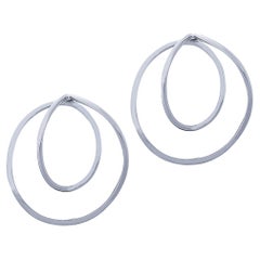 Alex Jona Sterling Silver Large Swirl Earrings