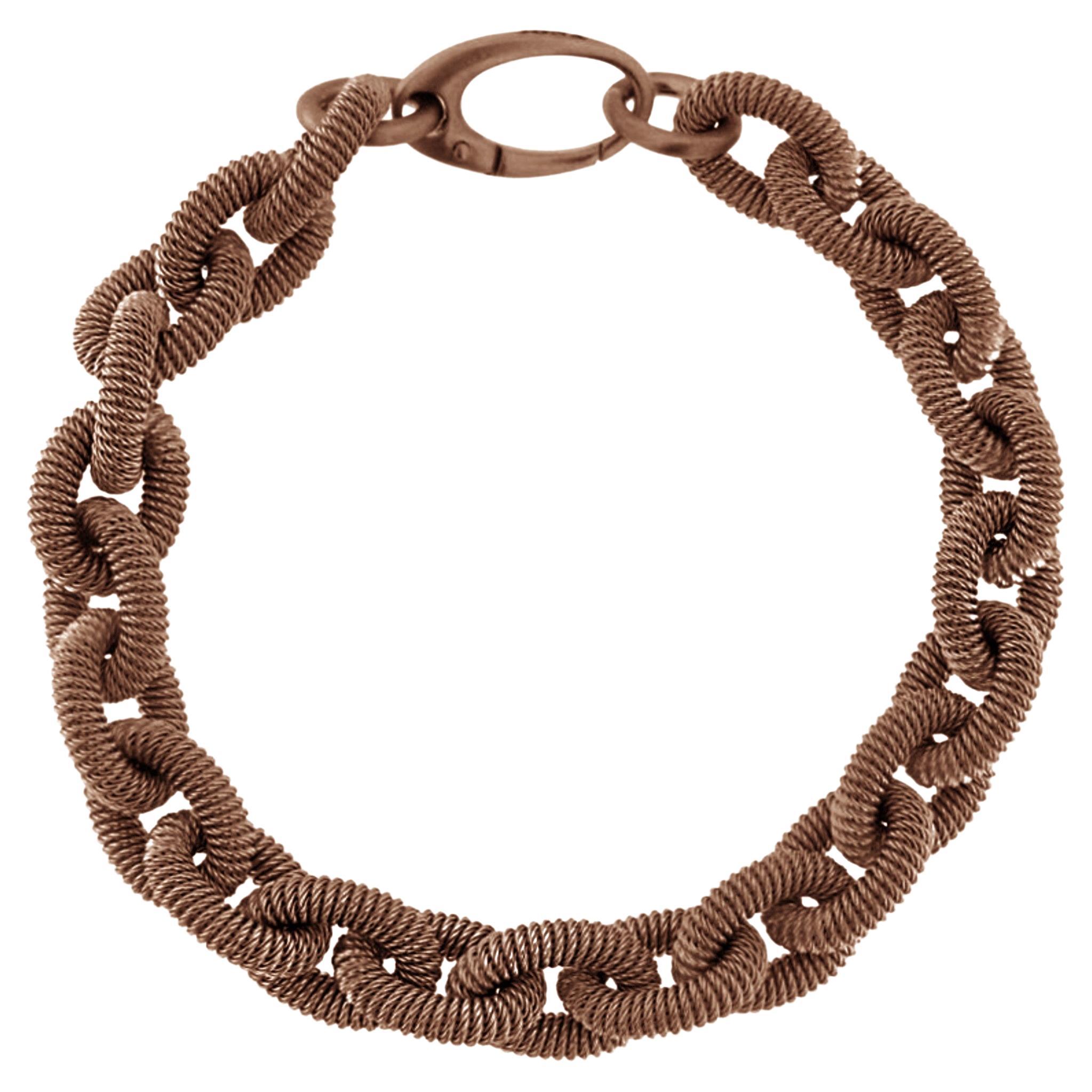 Alex Jona Sterling Silver Link Chain Bracelet For Sale
