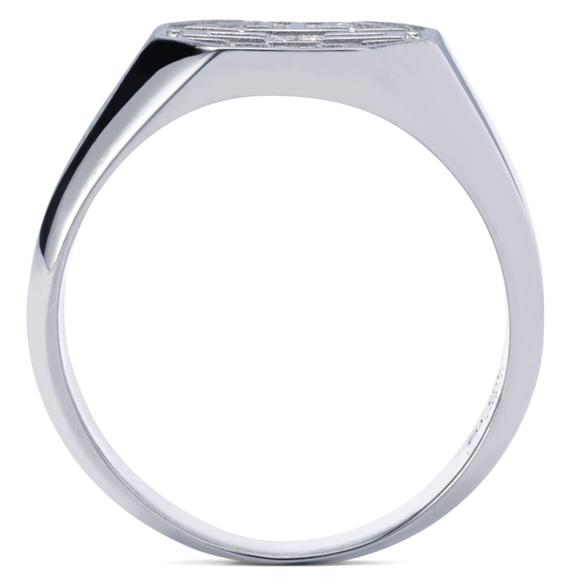 Anello a fascia Long and Happy Life di Alex Jona in argento sterling in vendita 2