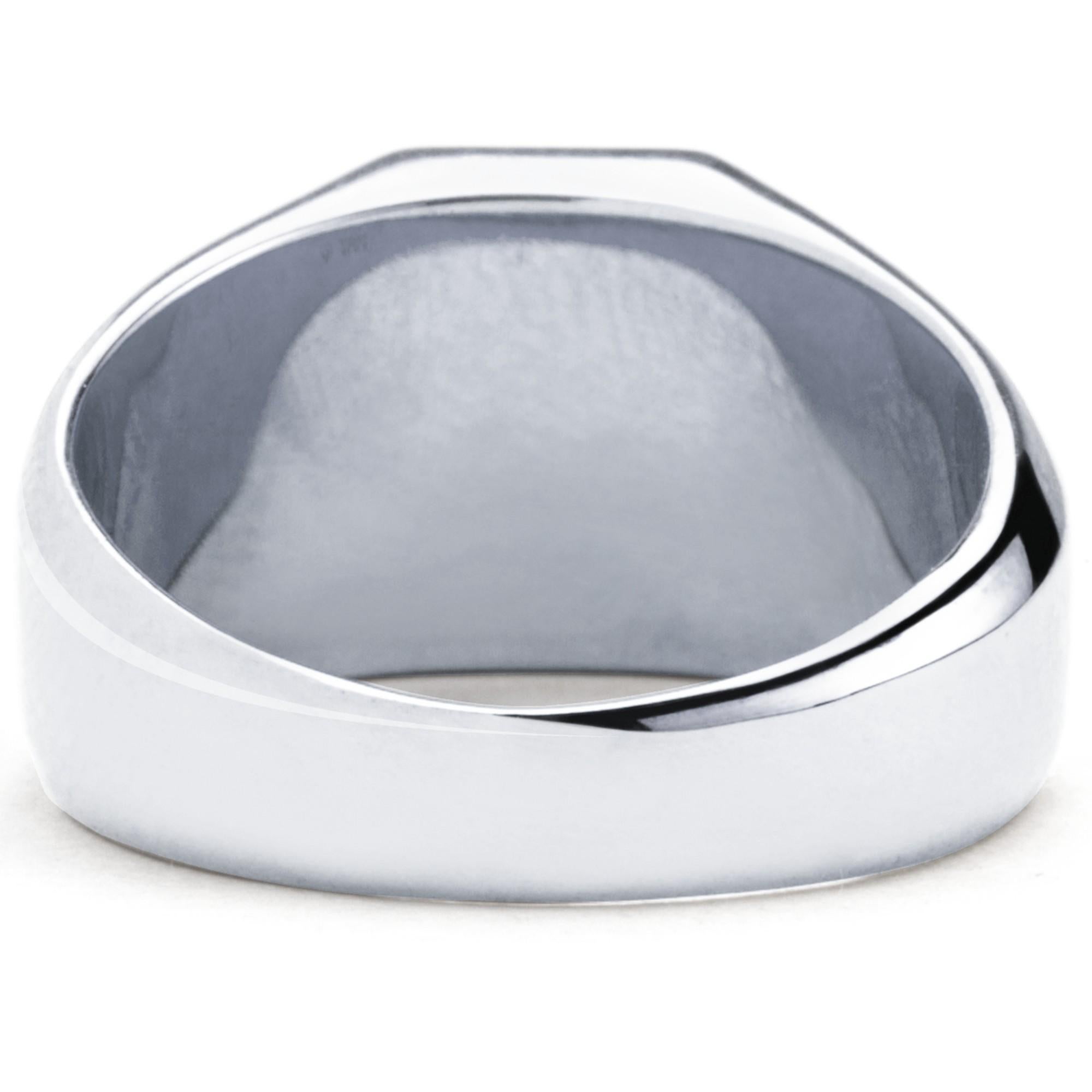 Anello a fascia Long and Happy Life di Alex Jona in argento sterling in vendita 3