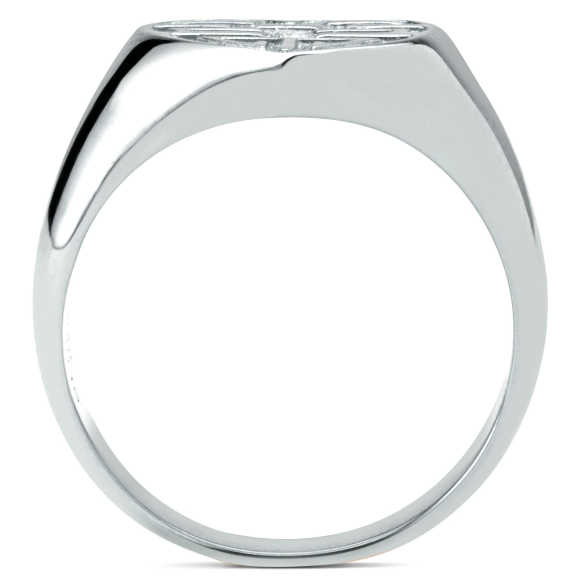 Alex Jona - Anello a cuore in argento Sterling Long and Happy Life in vendita 2