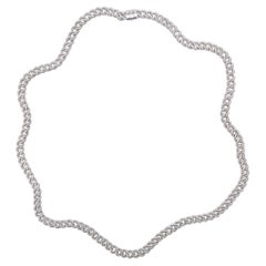 Alex Jona Sterling Silver Long Curb Link Chain Necklace