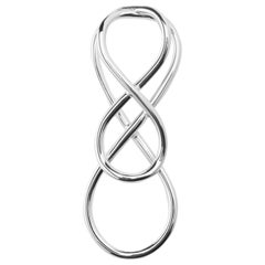 Fermasoldi da uomo in argento sterling Alex Jona