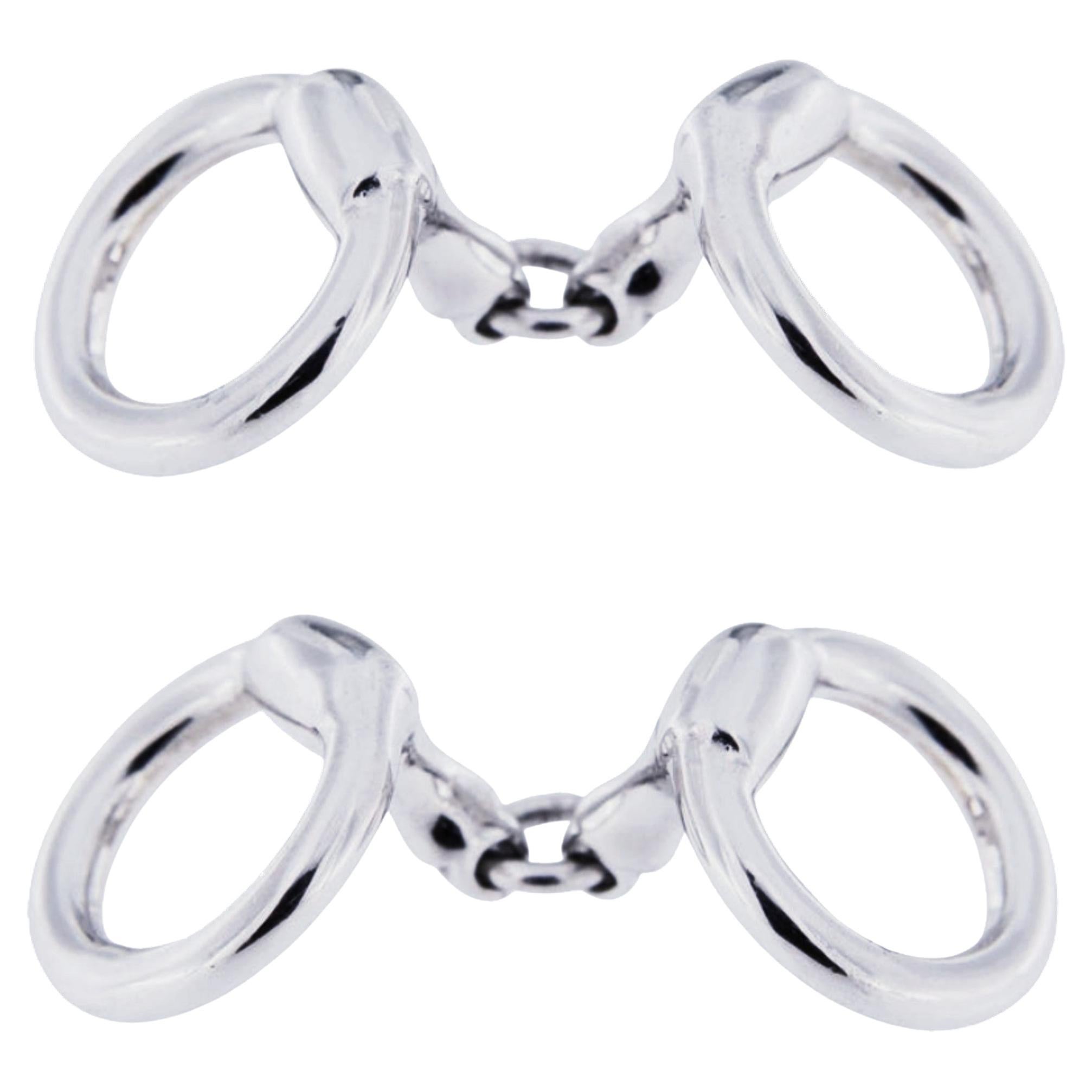 Manschettenknöpfe von Alex Jona aus Sterlingsilber Mors de Filet