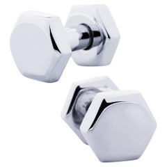 Alex Jona Sterling Silver Nut and Bolt Cufflinks