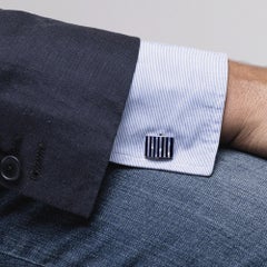 Alex Jona Sterling Silver Onyx Cufflinks