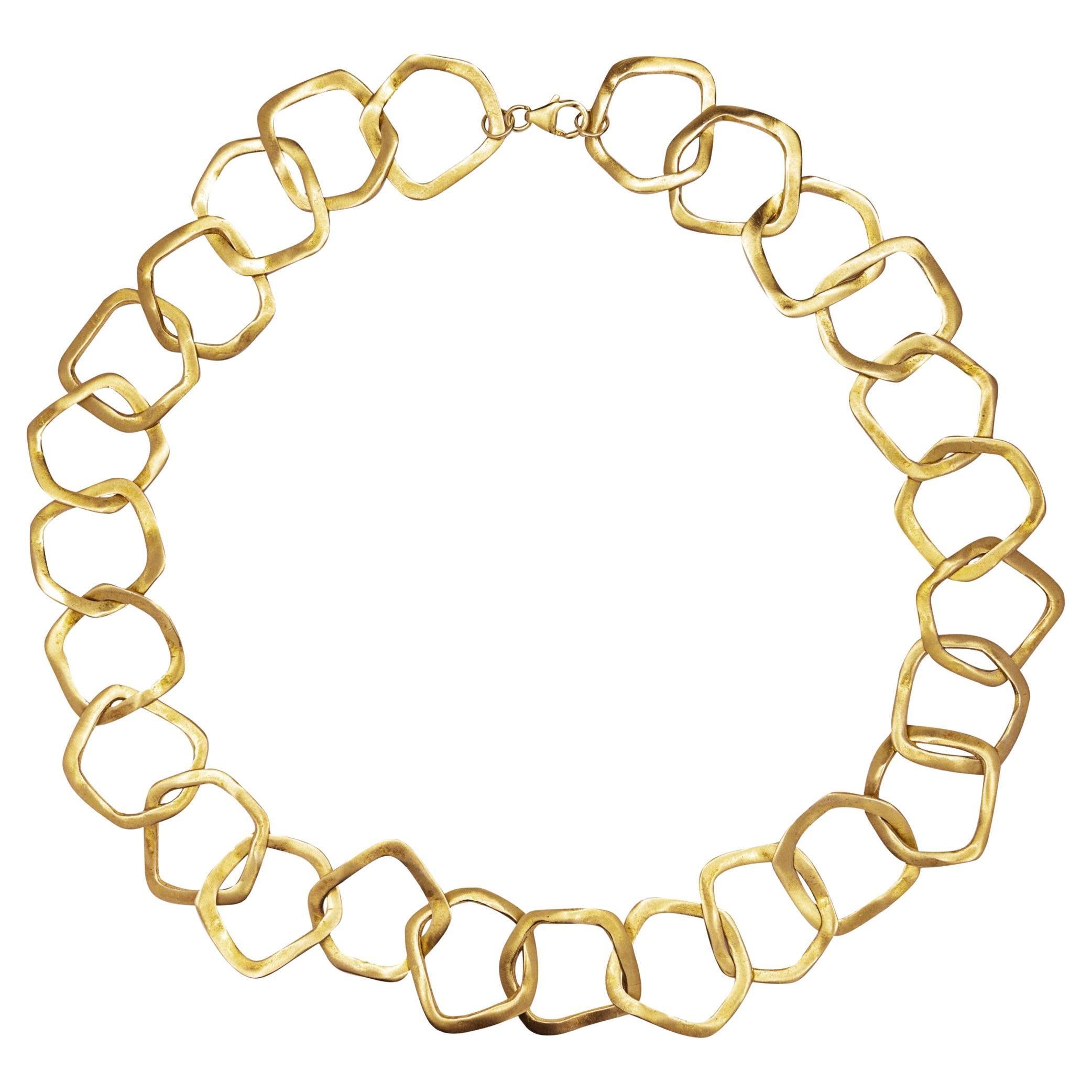 Alex Jona - Collana a forma di catena organica in argento sterling - A Link