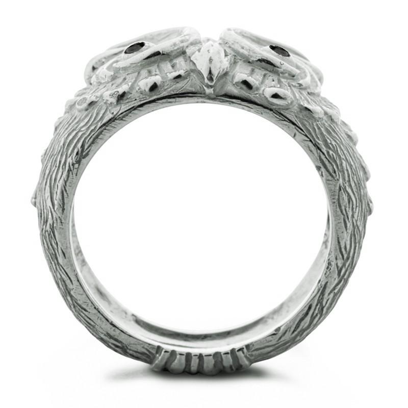 Alex Jona Sterling Silver Owl Ring For Sale 1