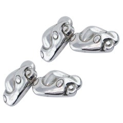 Gemelli a forma di Porsche in Alex Jona Sterling Silver