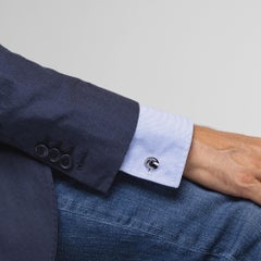 Alex Jona Boutons de manchette à nœuds en argent sterling et Ruthenium