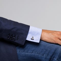 Alex Jona Sterling Silver Sail Boat Cufflinks