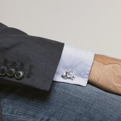 Alex Jona Sterling Silver Scooter Cufflinks