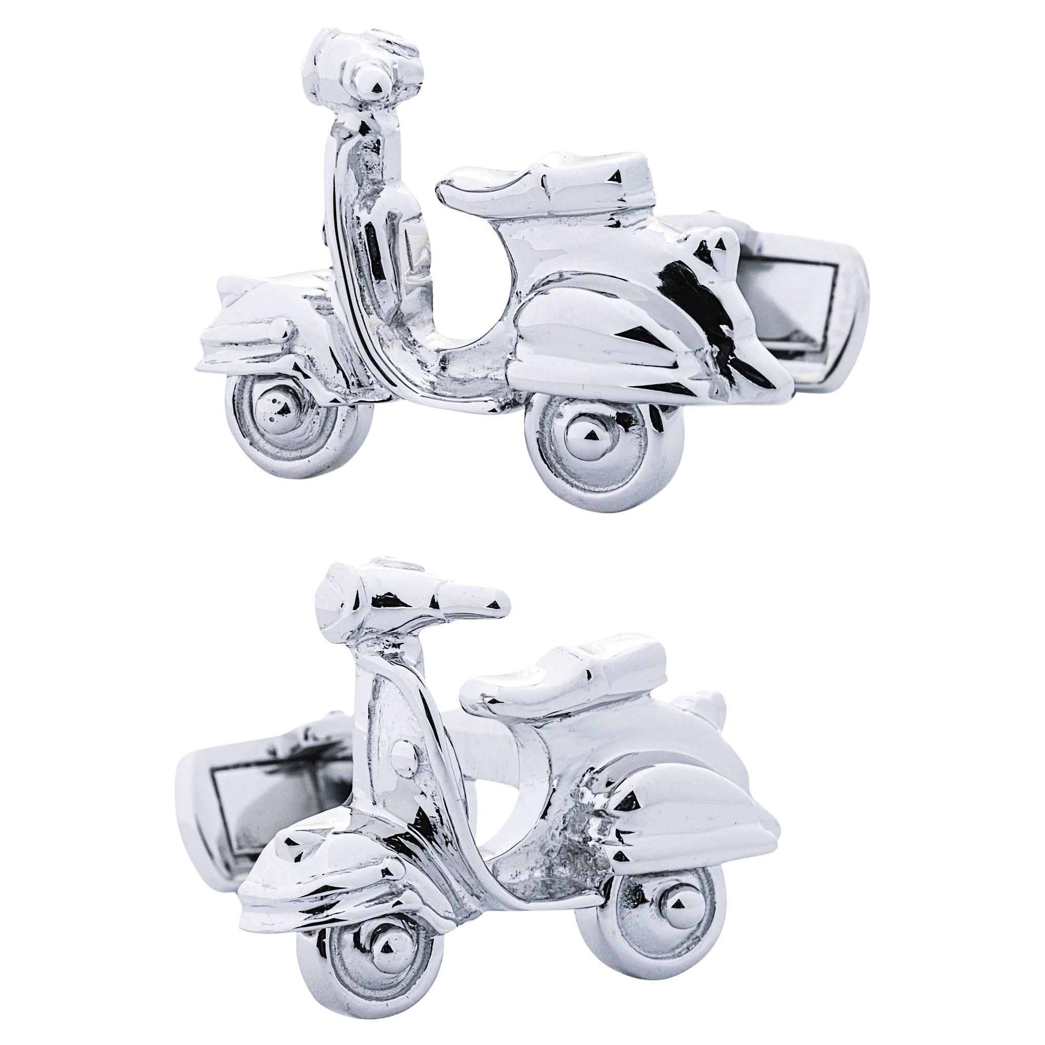 Gemelli Scooter Alex Jona in argento sterling in vendita