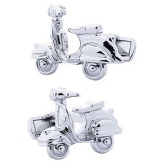 Gemelli Scooter Alex Jona in argento sterling