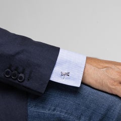 Alex Jona Sterling Silver Ski Cufflinks