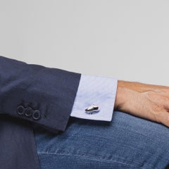 Alex Jona Sterling Silver Soccer Cufflinks