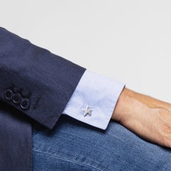 Alex Jona Sterling Silver Starfish Cufflinks