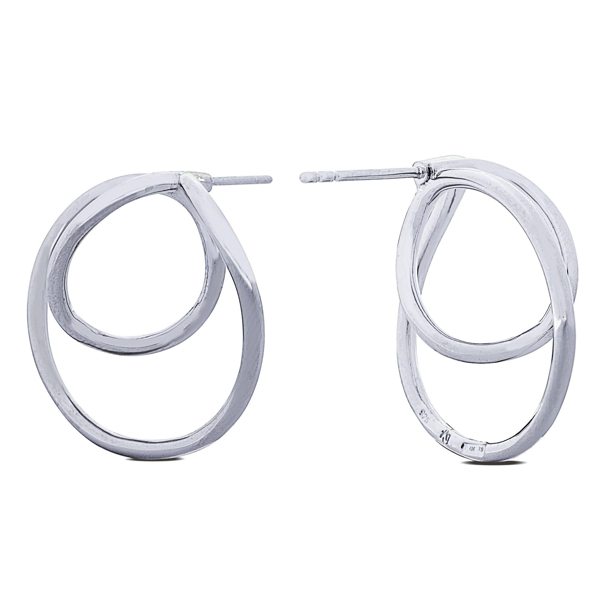 Alex Jona Sterling Silver Swirl Earrings In condizioni Nuovo in vendita a Lugano, CH