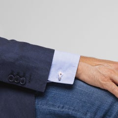 Boutons de manchette ampoules Thomas Edison en argent sterling Alex Jona