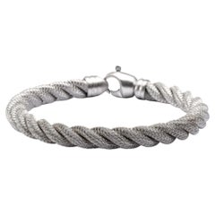 Alex Jona Sterling Silver Twisted Wire Bangle Bracelet