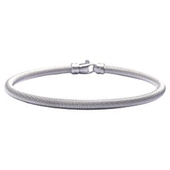 Alex Jona Bracelet jonc torsadé en argent sterling et fil de fer torsadé