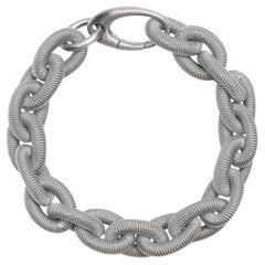 Alex Jona Sterling Silver Twisted Wire Chain Link Bracelet