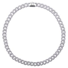 Alex Jona Sterling Silver Twisted Wire Curb Link Chain Necklace