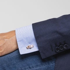 Alex Jona Sterling Silver Vintage Watch Movement Cufflinks