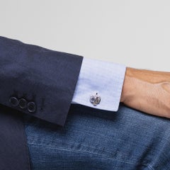 Alex Jona Sterling Silver Watch Movement Cufflinks