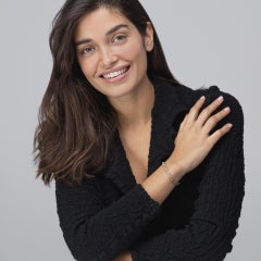 Pulsera de cadena tejida de plata de ley Alex Jona