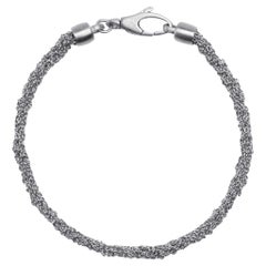 Alex Jona Sterling Silver Woven Chain Bracelet